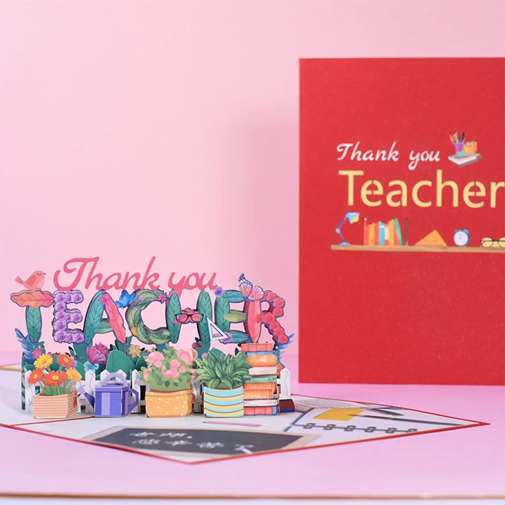 Happy Birthday Pop Up Card Sakura Sunflower Envelope Elegant 3D Greeting Cards Creative Ideal Gift for Family Mom Mother Sister