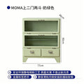 Japanese-style retro iron cabinet metal display cabinet, dining side storage cabinet