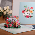 Happy Birthday Pop Up Card Sakura Sunflower Envelope Elegant 3D Greeting Cards Creative Ideal Gift for Family Mom Mother Sister