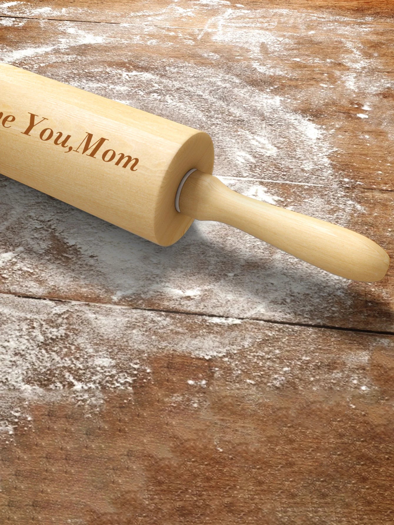Custom Engraved Wooden Rolling Pin Personalized Text Baking Gift For Mom Grandma Pastry Cookware Home Decor Valentine Mother Day
