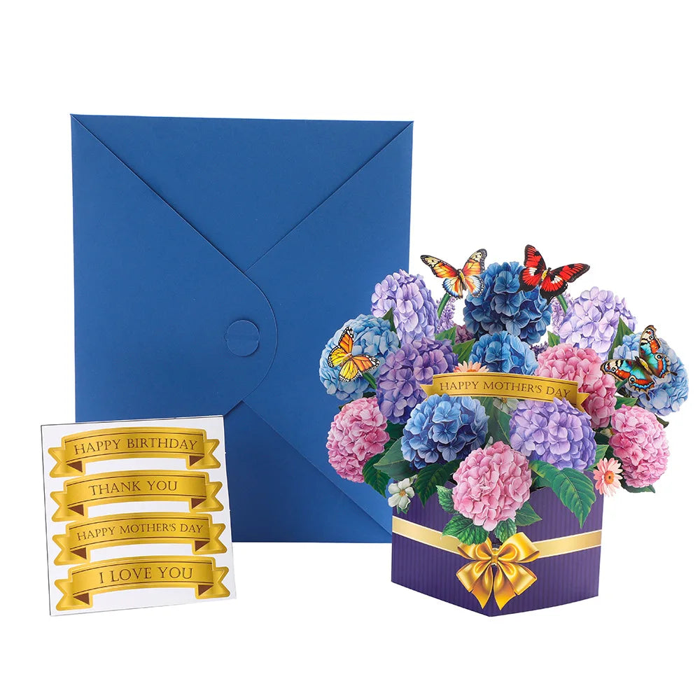 Paper Pop Up Floral Mother’s Day Card for Mom3D Floral Card Gifts for  Birthdays Anniversaries  Valentine's Day with Envelope