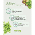 140-Piece Hydroponic System: AeroGarden-Compatible, Herb Kit Essentials - Sponges, Baskets, Domes, Labels