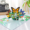 3D Butterfly Pop Up Greeting Cards Postcard For Valentine's Day, Mother, Anniversary, Wedding Invitation Greeting, Birthday Gift