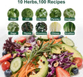 10 Indoor Herb Garden Kit, 33pcs Complete Set with Pots, Soil & Tools - Perfect Gift for Plant Lovers