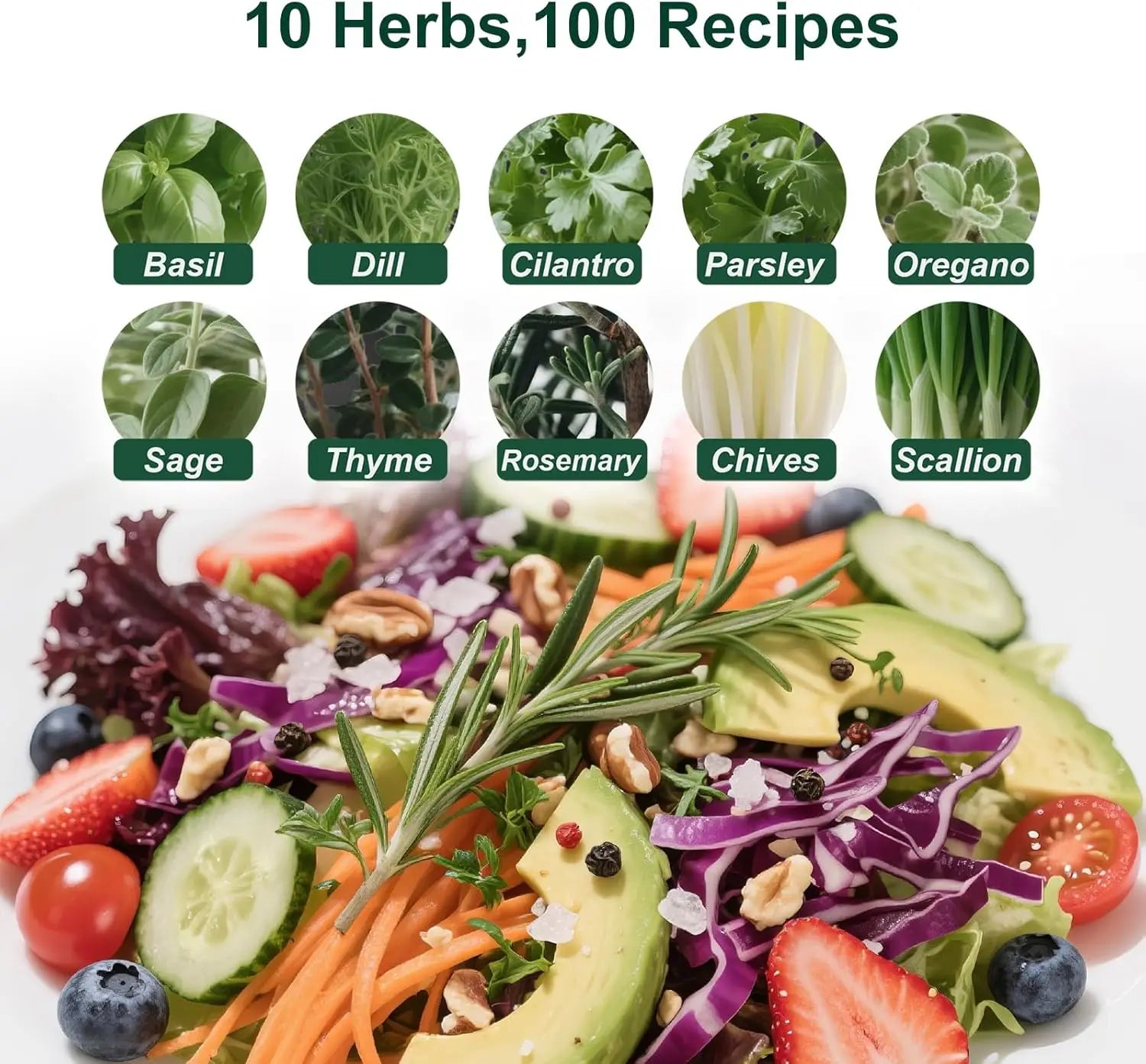10 Indoor Herb Garden Kit, 33pcs Complete Set with Pots, Soil & Tools - Perfect Gift for Plant Lovers