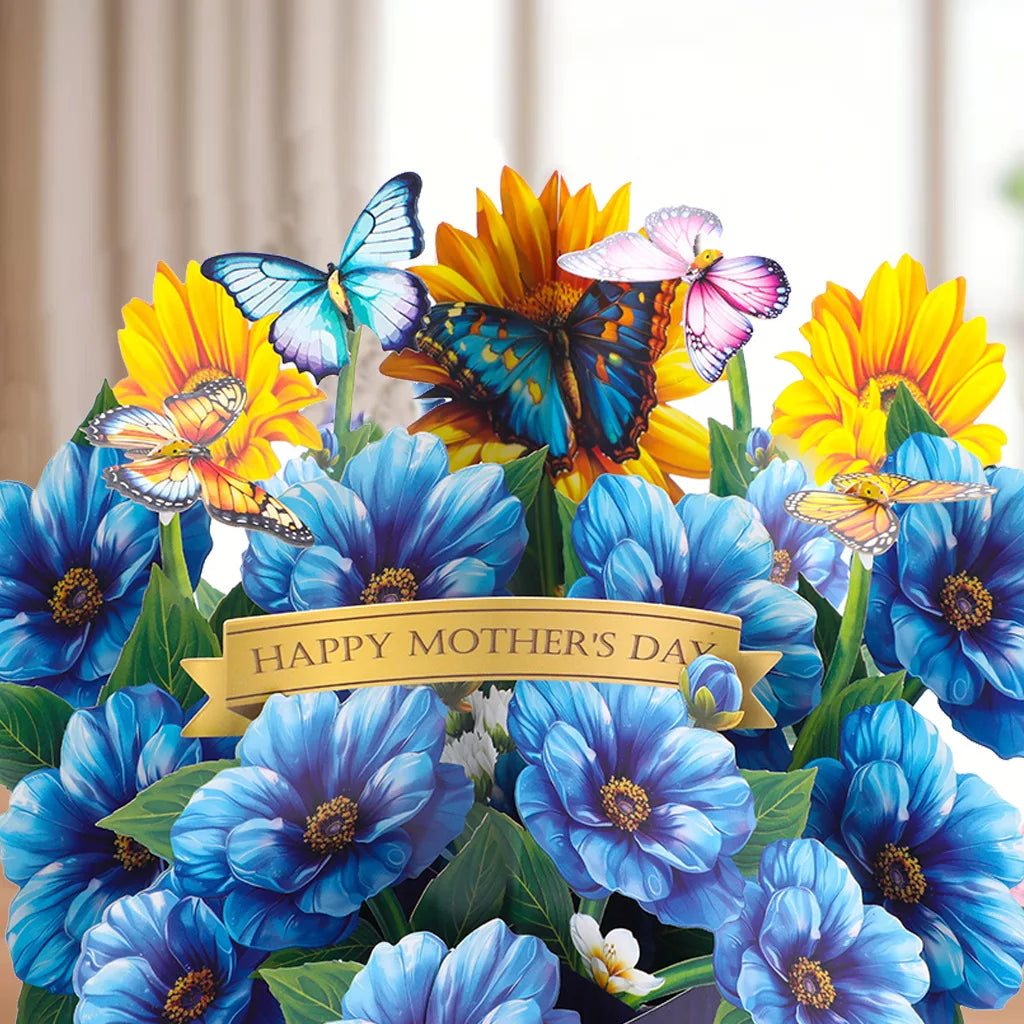 Paper Pop Up Floral Mother’s Day Card for Mom3D Floral Card Gifts for  Birthdays Anniversaries  Valentine's Day with Envelope