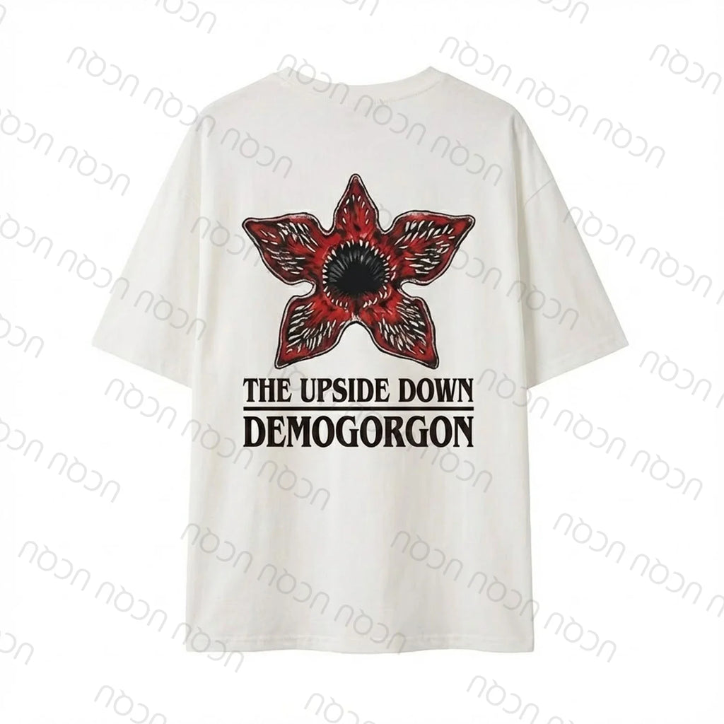 2026 UCQU Demogorgon  The Upside Down Pajamas Set Couple Matching Demogorgon Short Sleeve Tee Pants Valentines Day Gift Homewear